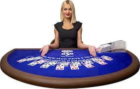 Antarmuka blackjack Pretty Gaming di aplikasi mobile oris toto